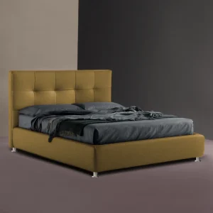 Υφασμάτινο Κρεβάτι Ύπνου Areti_Mustard