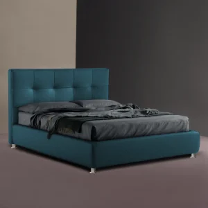Υφασμάτινο Κρεβάτι Ύπνου Areti_Peacock Blue