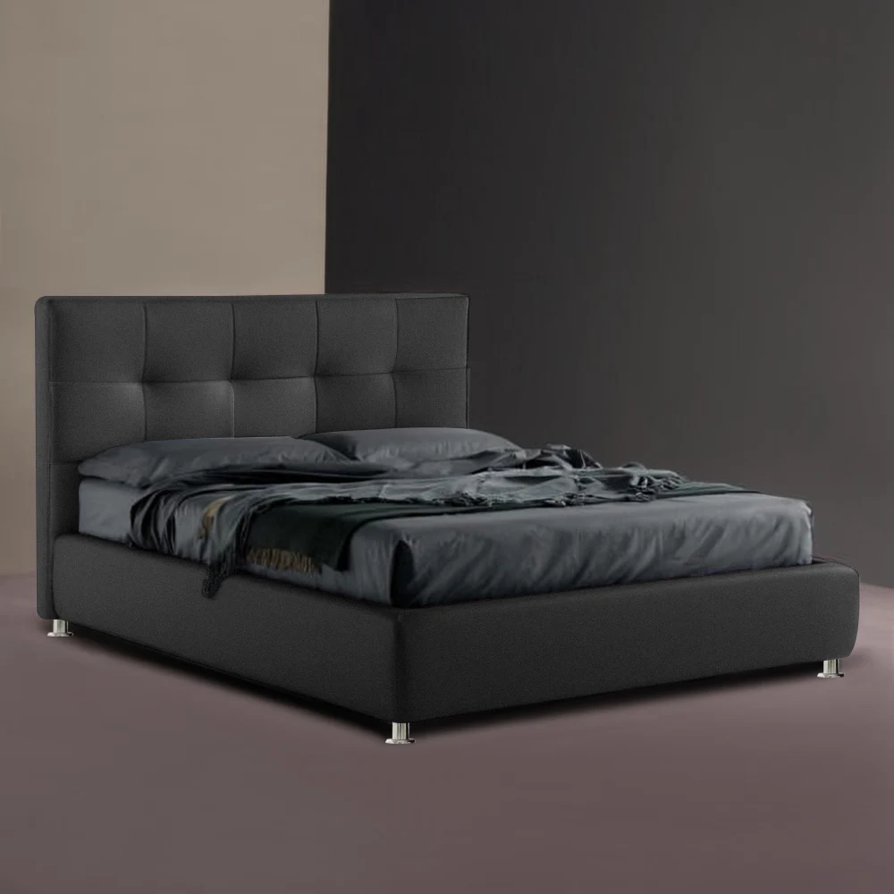 Υφασμάτινο Κρεβάτι Ύπνου Areti_Dark Grey