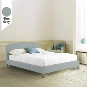 Υφασμάτινο Κρεβάτι Agni Blue Grey ypnos.gr