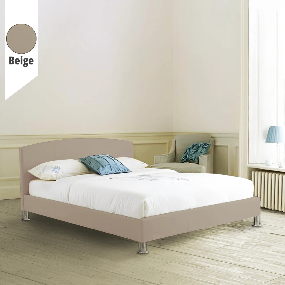 Υφασμάτινο Κρεβάτι Beige ypnos.gr