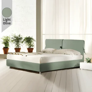 Υφασμάτινο Κρεβάτι Irida Light Olive ypnos.gr