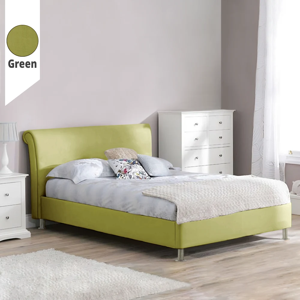 Υφασμάτινο Κρεβάτι Loli Green ypnos.gr