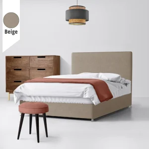 Υφασμάτινο Κρεβάτι Beige ypnos.gr