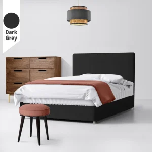 Υφασμάτινο Κρεβάτι Love Dark Grey ypnos.gr