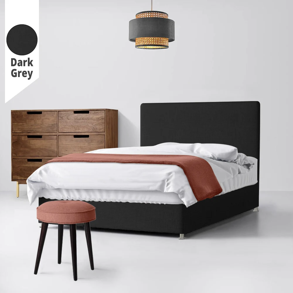 Υφασμάτινο Κρεβάτι Love Dark Grey ypnos.gr