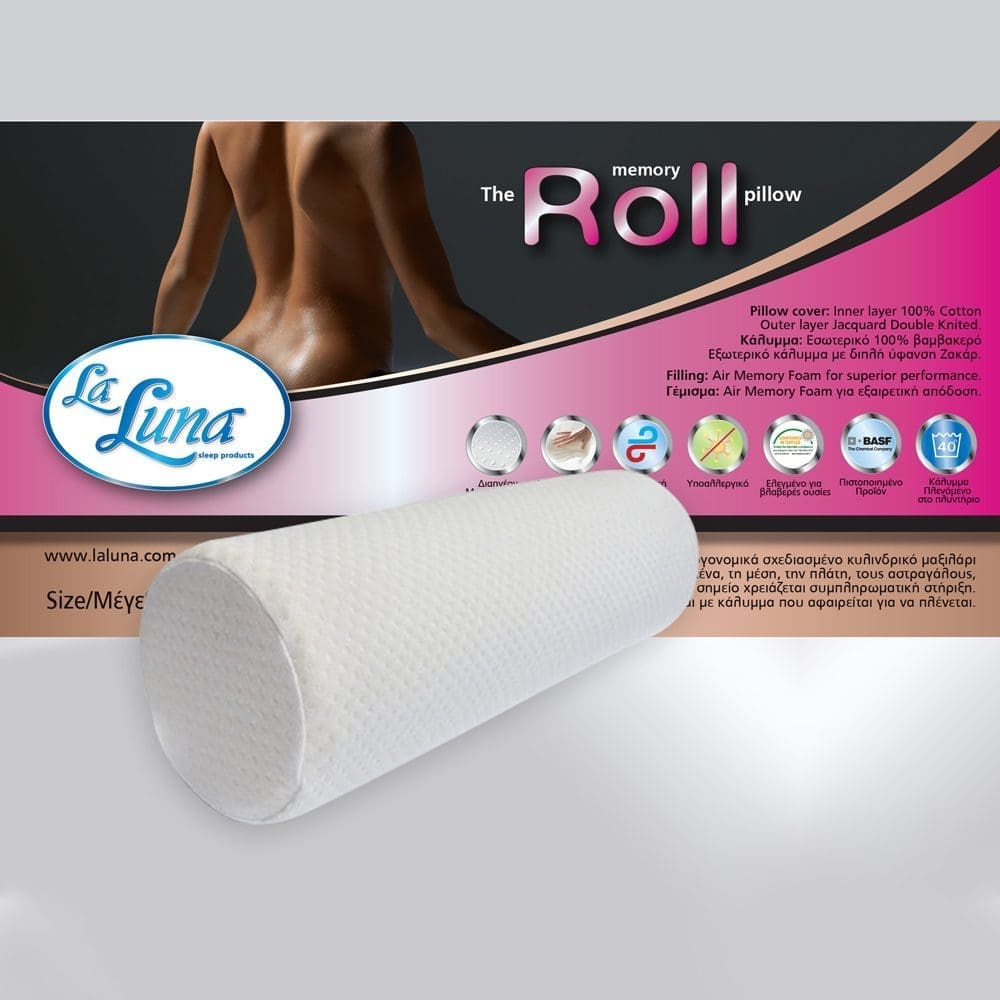 Μαξιλάρι Ανατομικό Memory Foam La Luna The Roll Pillow