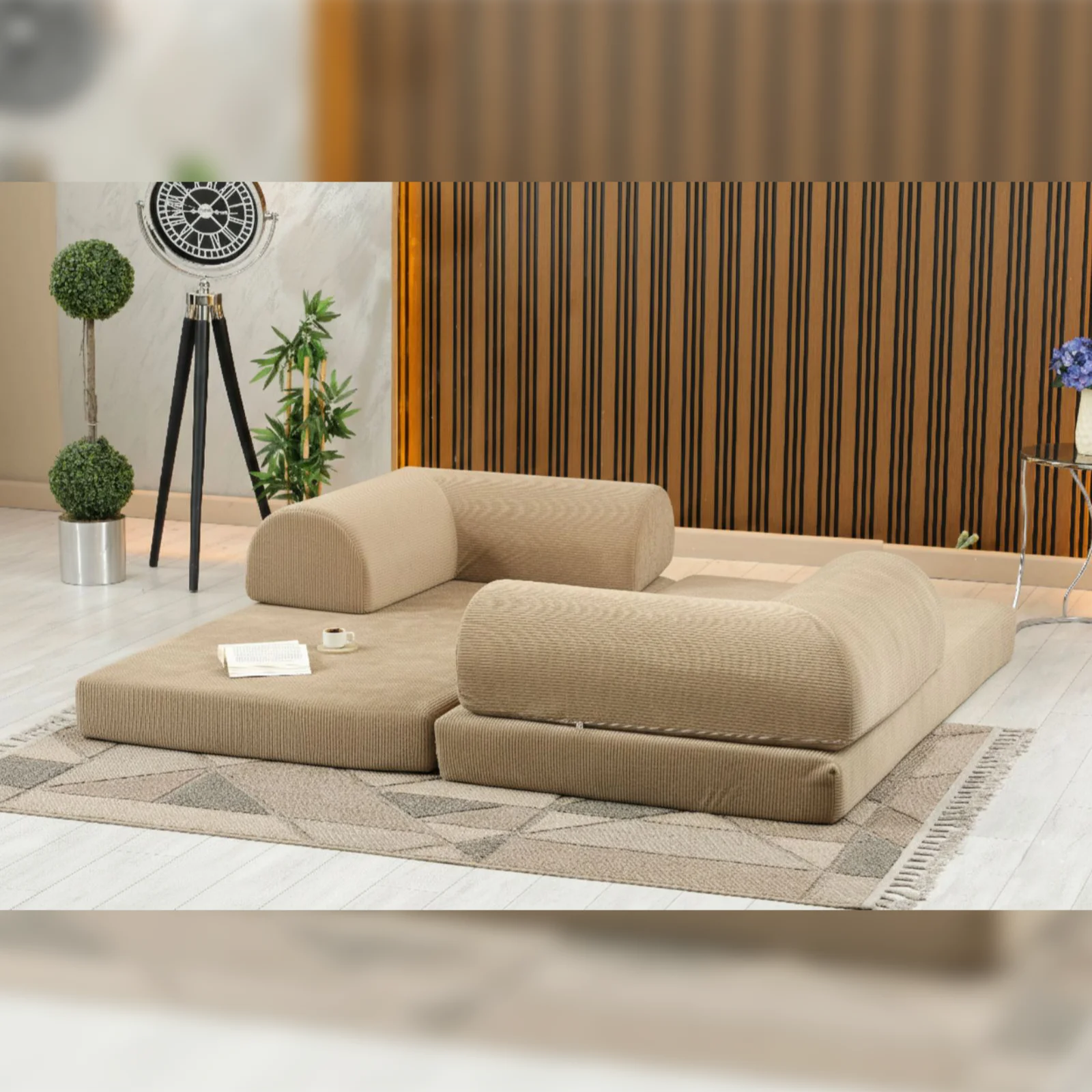 Διθέσιος Καναπές Κρεβάτι Cozy_beige_2