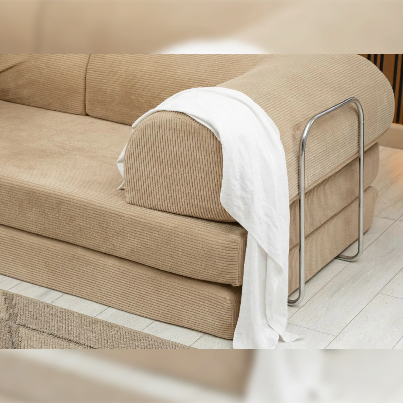Διθέσιος Καναπές Κρεβάτι Cozy_beige_3