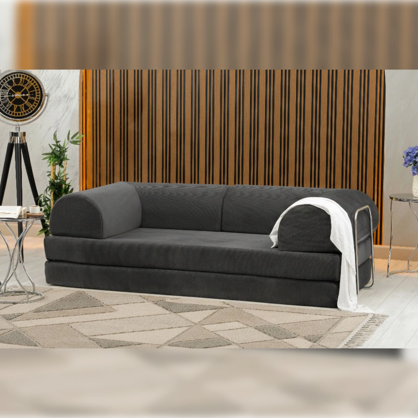 Διθέσιος Καναπές Κρεβάτι Cozy_grey_1