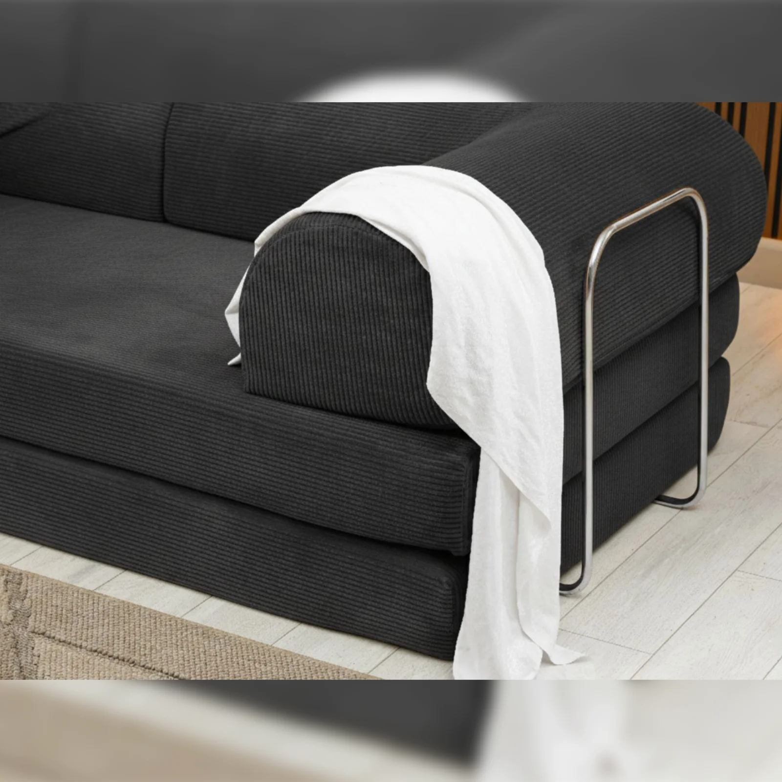 Διθέσιος Καναπές Κρεβάτι Cozy_grey_3