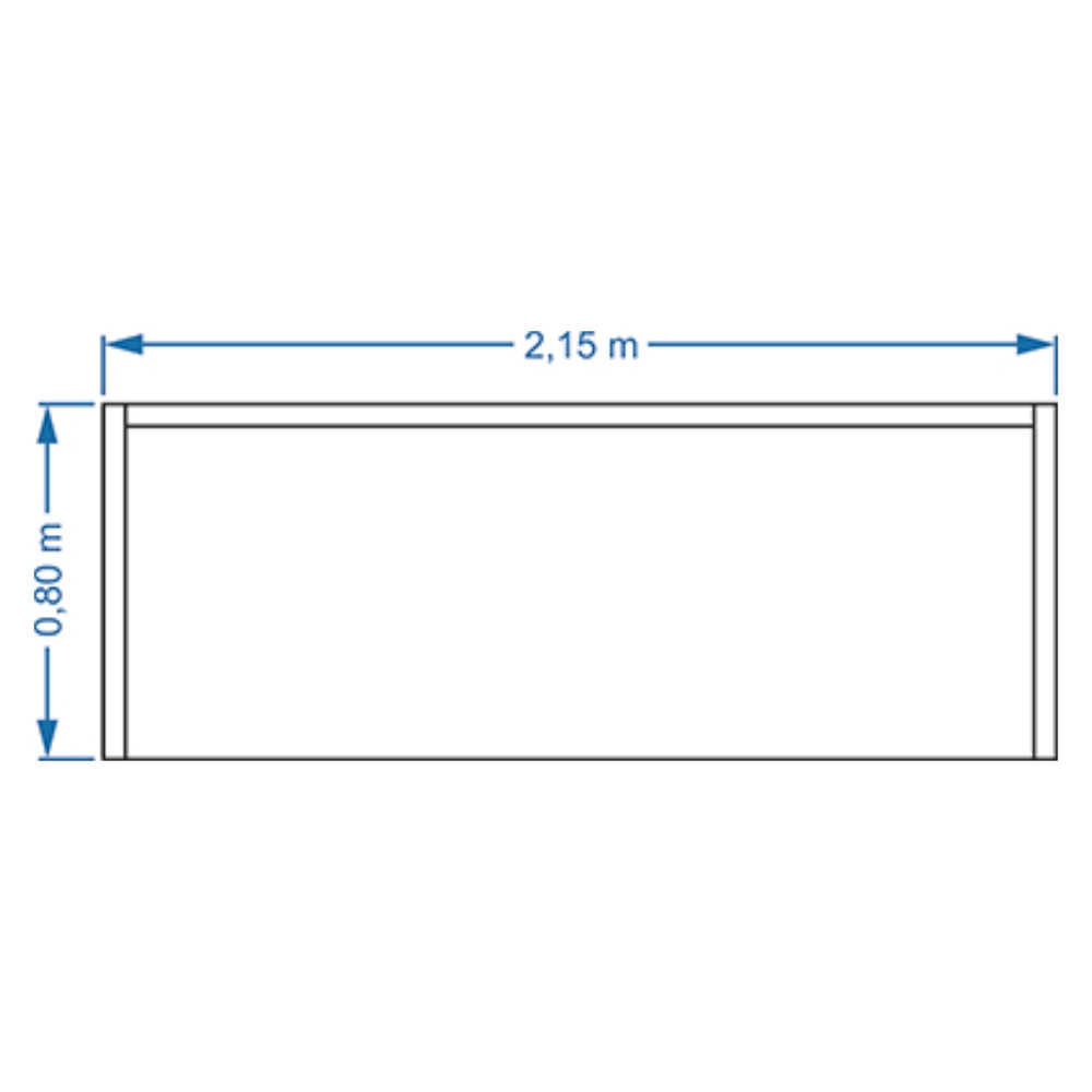 Τριθέσιος καναπές κρεβάτι Fold 80x215 - Image 2